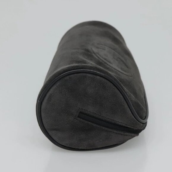 GUCCI Pouch Suede Gray Auth BA1009 - Picture 11 of 16